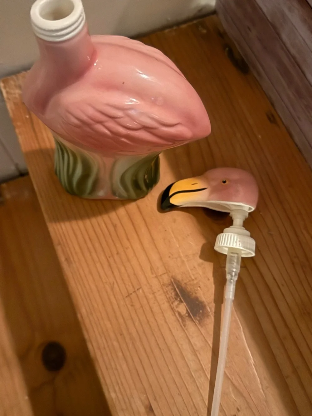Pink Flamingo Soap/Lotion Dispenser